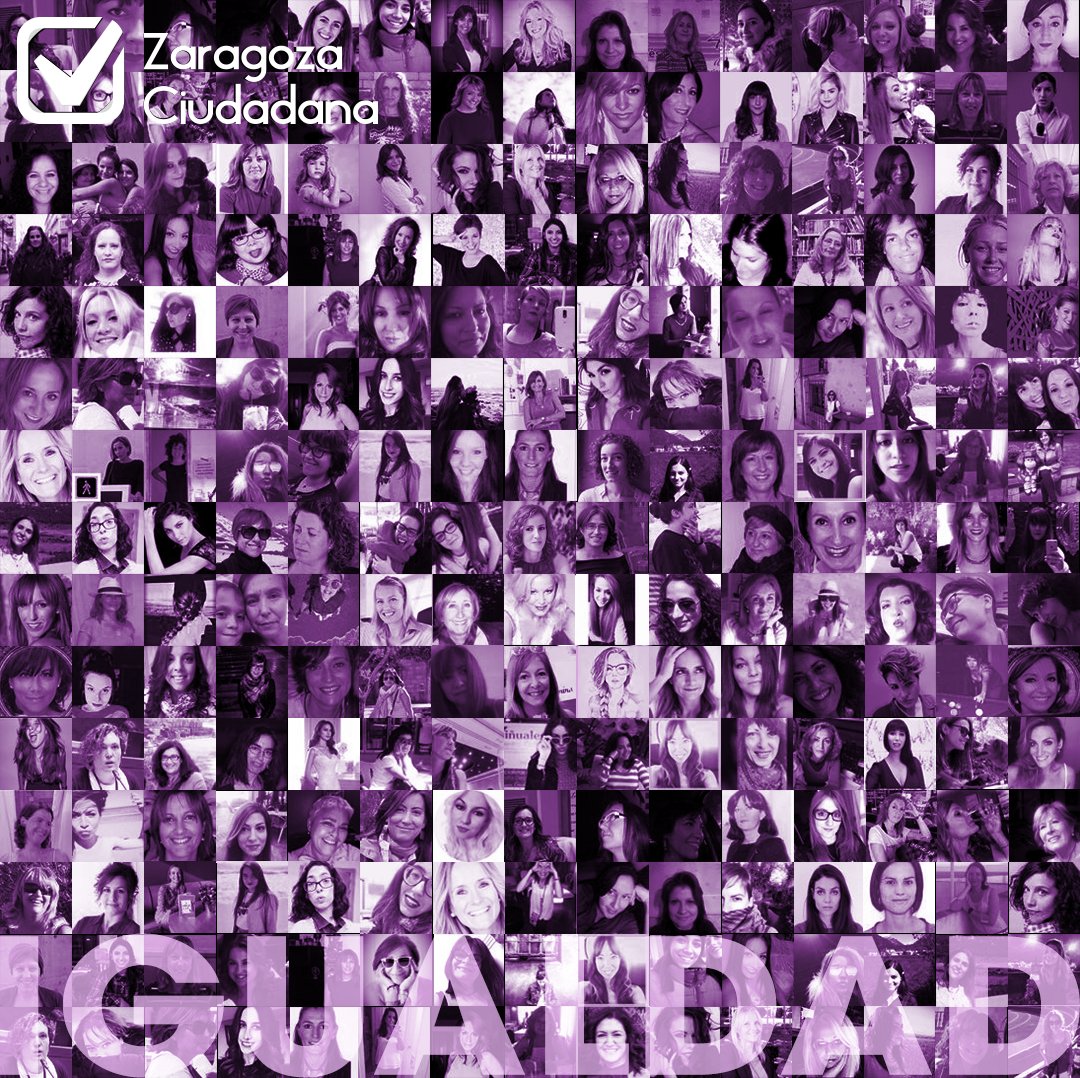 #ZaragozaCiudadana no sería posible sin las miles de personas que quieren y desean mejorar su ciudad. Y más de la mitad son mujeres, que celebran su día y reivindican algo que debería ser intrínseco en la sociedad... ¡Feliz día a las personas que trabajan por un mundo mejor! 😉