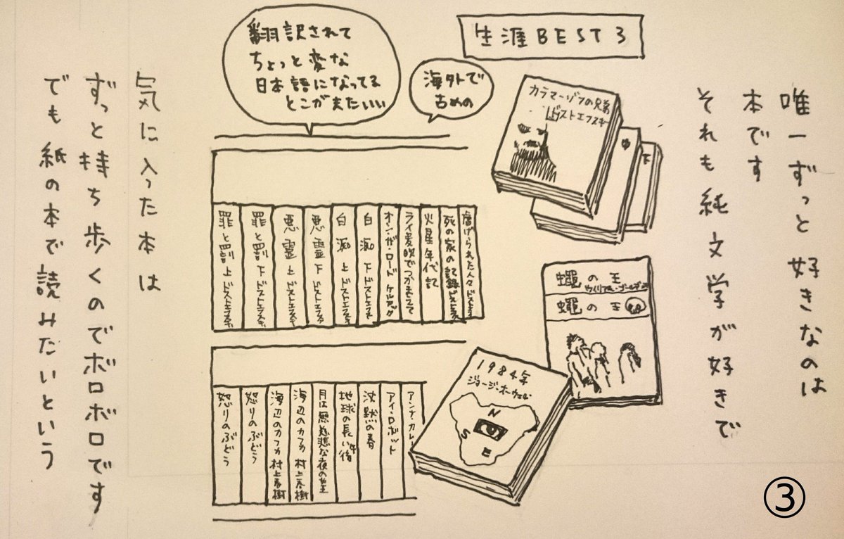 熱中しまくれるものがある人が羨ましい今日このごろ、ハマれるものを探し中です。
#日常4コマ
#文学 