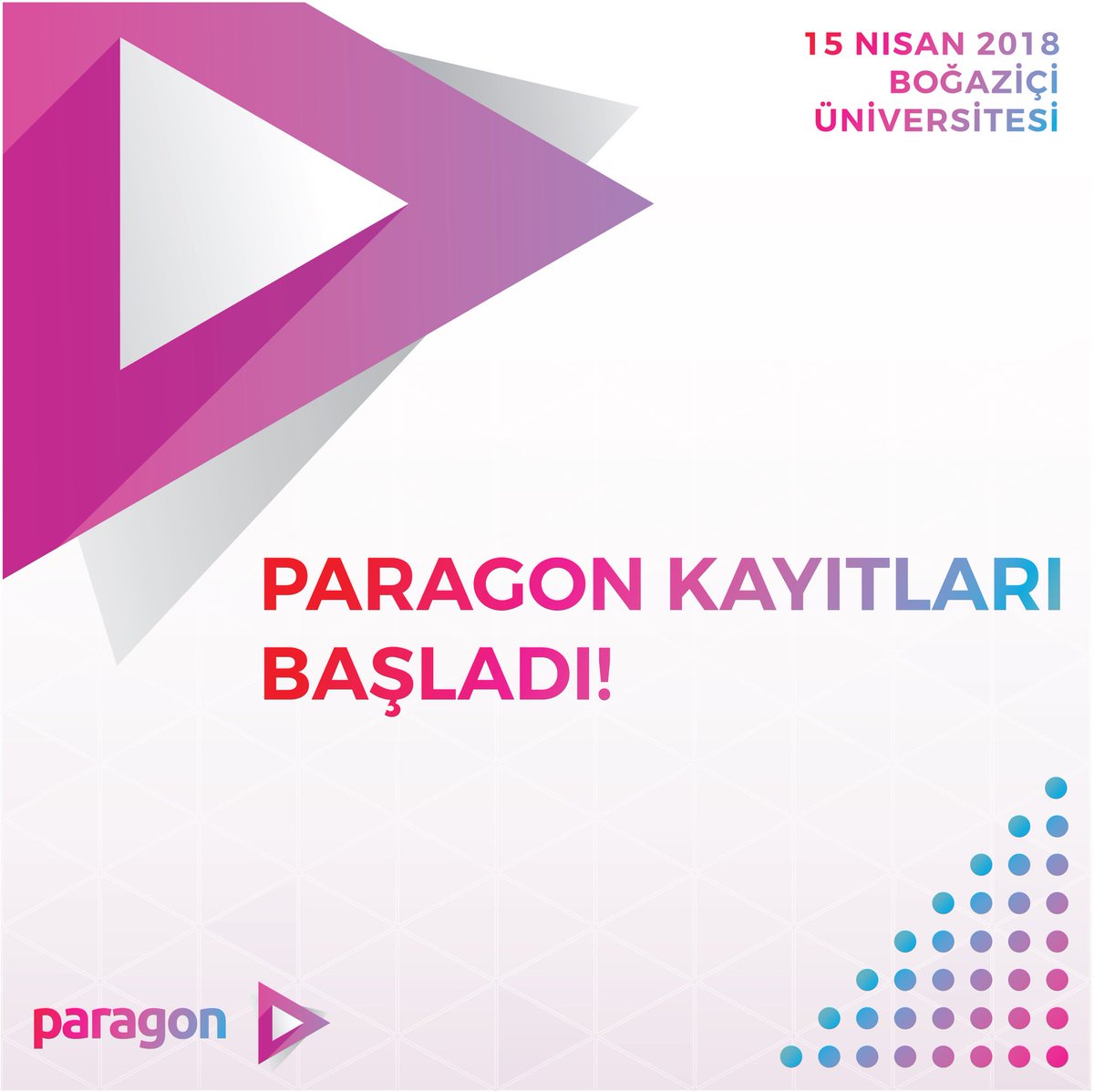 Bu gün günlerden PARAGON 💜Bu sene ikincisini düzenleyeceğimiz Paragon’un kayıtları başladı! 🤩 15 Nisan’da Albert Long Hall’de unutulmaz bir gün geçirmek için avantajlı dönemde yerini kap! 🤾🏼‍♂️ 👉🏼
bit.ly/paragon18kayit
#GeleceğiYakala #youthforfuture #Paragon18