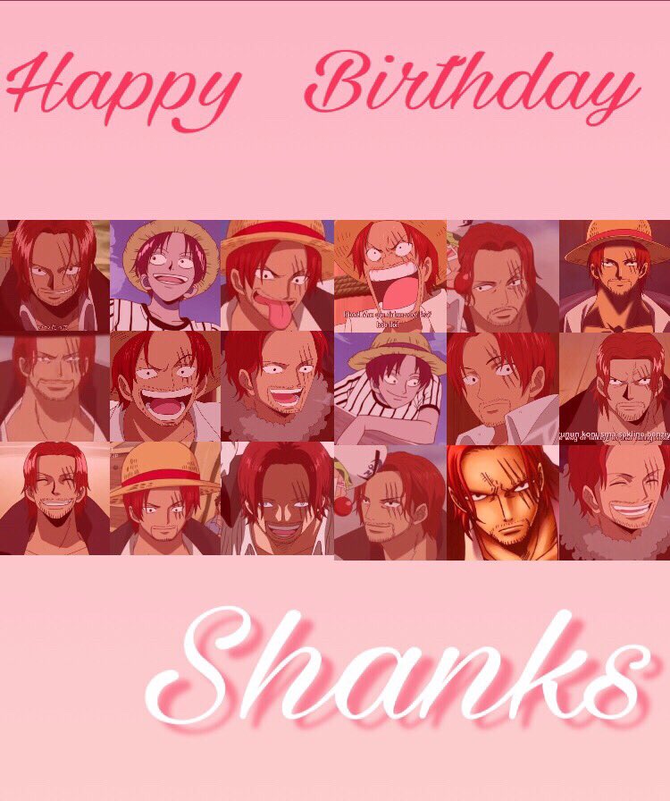 OP___cncn's tweet photo. 3.9シャンクス誕生日おめでとう！！
昔からずっと行動とか言動とかかっこよくて好きです！！
活躍期待してます！

#シャンクス生誕祭2018 https://t.co/k3klyf8UpD
