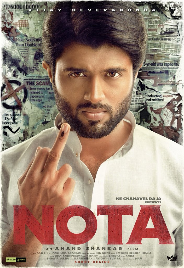 CineMuruganoffl's tweet photo. Perfect title for the perfect time
#NOTAFirstLook #NOTA
@StudioGreen2 @anandshank @TheDeverakonda https://t.co/R9sGIo2EHe