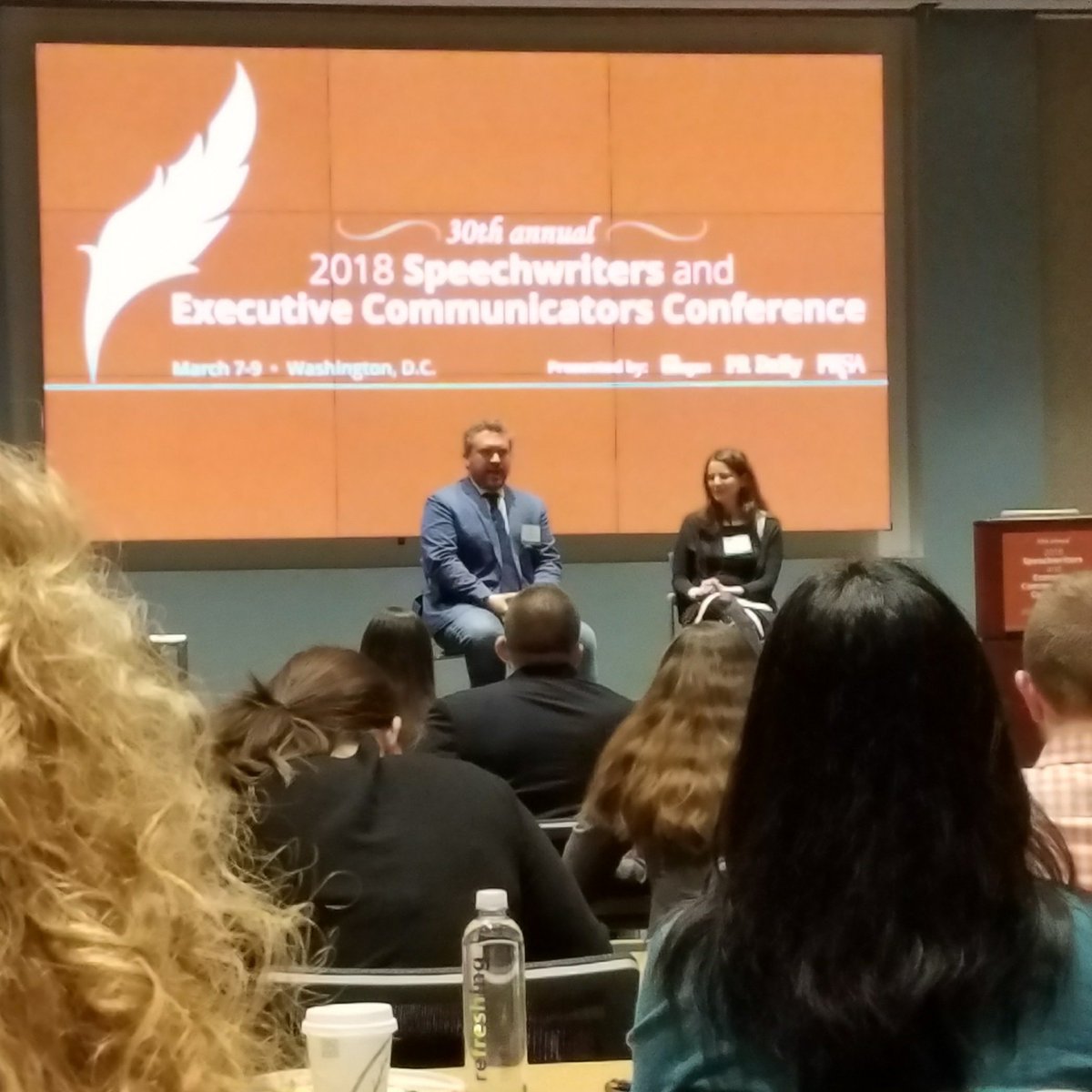 TheJoelTruth's tweet image. Getting insight from @codykeenan, director of speechwriting for President Barack Obama, and Sarah Hurwitz, former chief speechwriter for first lady Michelle Obama at the 30th Annual Ragan Executive Communications Conference #RaganSpeech