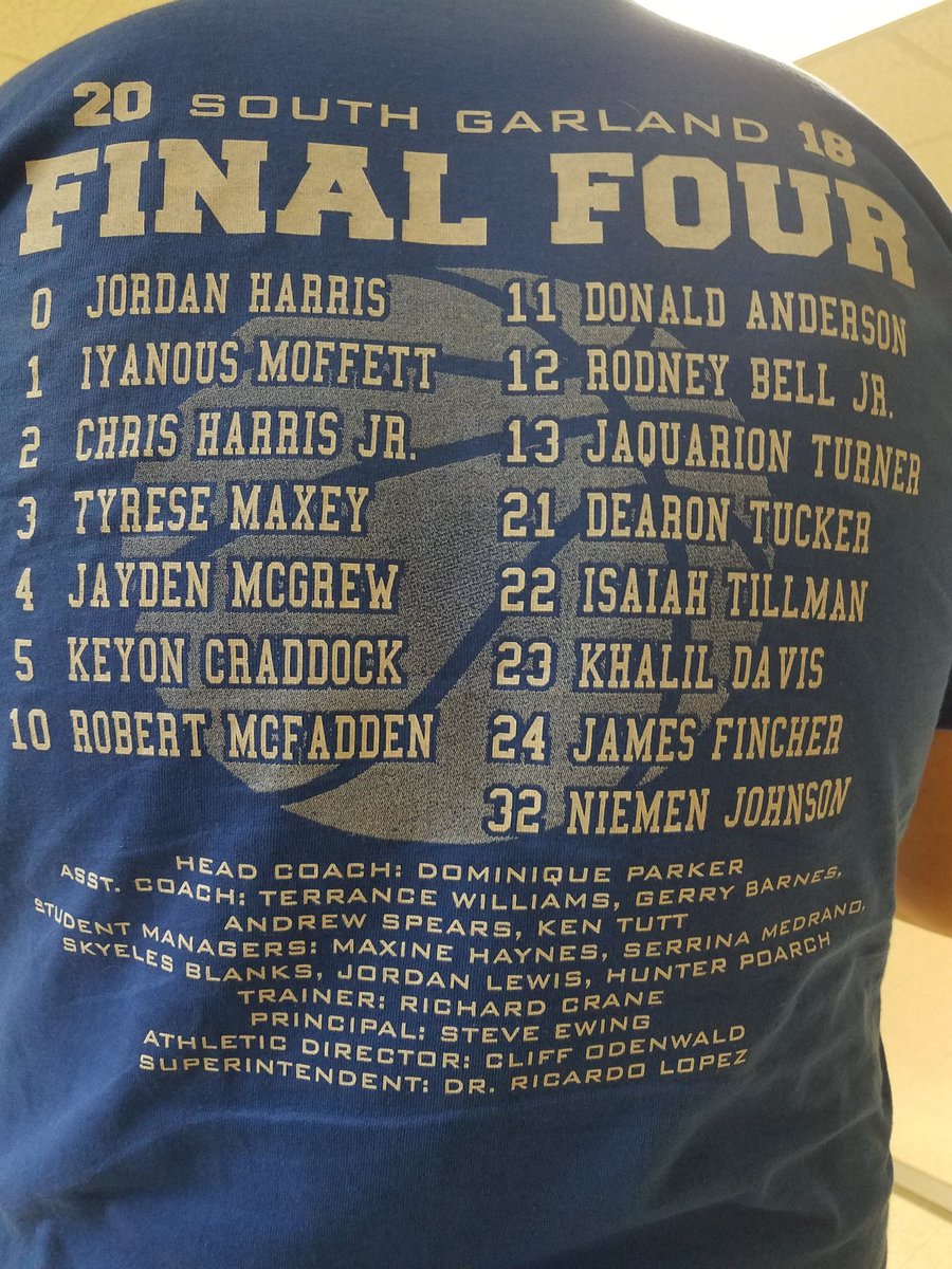 rradamsiii's tweet photo. @SGCoachP A shirt full of Champions and Winners (No false propaganda) #WhyWait #RedStorm #Southside #SanAntonio #State https://t.co/cNwjp6MOIf