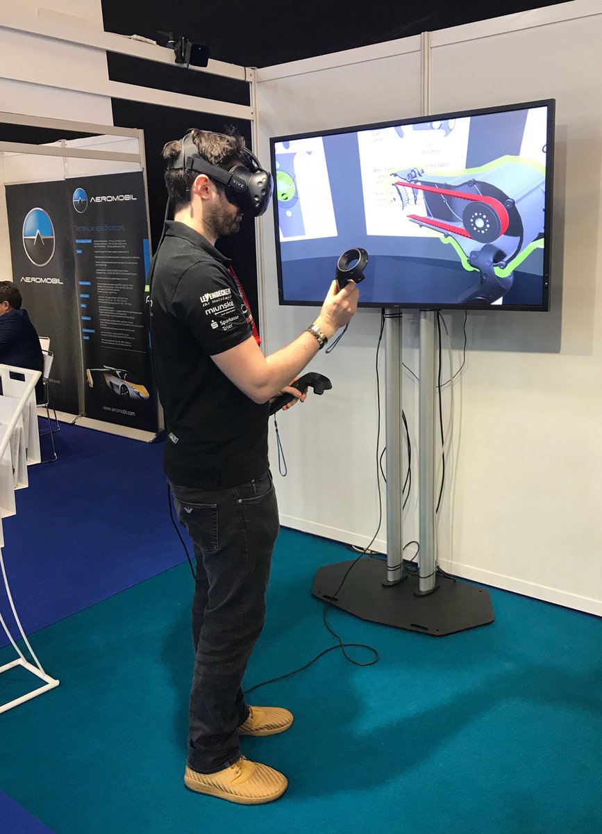baxcompany's tweet image. To reach near zero energy consumption and emissions in transportation is through #composites and #virtualengineering. 
Day 3 at #JECWorld with #protron #VR