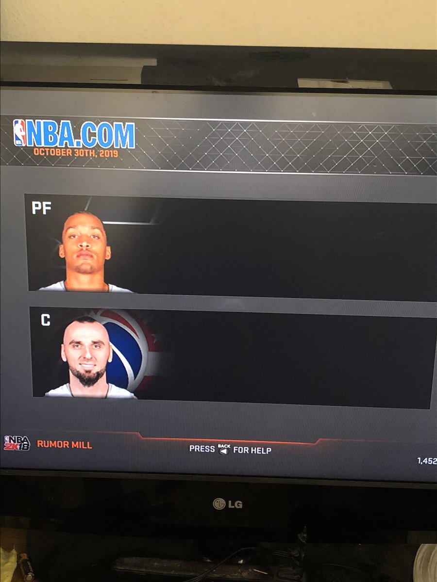 MikeyYeahBooy's tweet photo. @NBA2K my nba 2k18 game doesn’t show which teams are intressed in players on the Rumour Mill section of my career! Is there a way to solve this / is my game bust? #Help https://t.co/lnuqtjpuRG