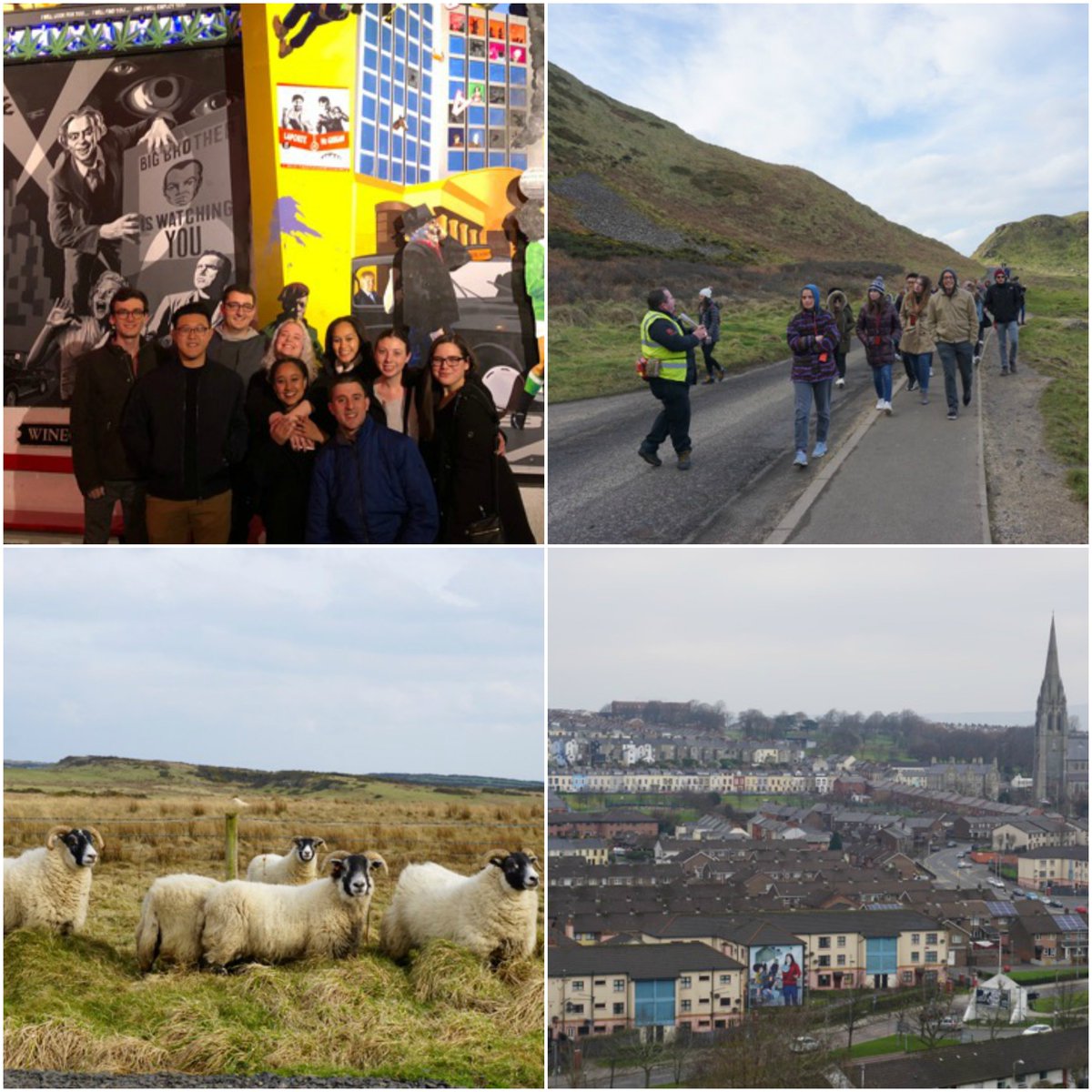 BUSADublin's tweet photo. Our 3 day field trip to Northern Ireland back in February. Thanks a million to Spring DIP student Daniela Valles for sharing her amazing photos with us! @BUabroad @BU_Tweets #Belfast #Derry #NorthernIreland #StudyAbroad #Dublin #Internship #Boston #BU https://t.co/5Bdhf7D58L