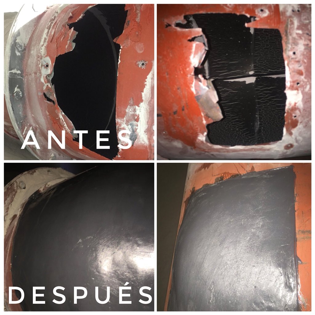 FourthaneGlobal's tweet photo. !!Sorprendente recuperación de sistema colector de polvo con Fourthane Grey¡¡
La versatilidad de Fourthane Grey permite múltiples aplicaciones. 

Ver más info: https://t.co/GzQSk78zvn

#fourthane #colectordepolvo #dustcollector #sagmill #molinosag #molinodebolas #ballsmills https://t.co/cD54wqpsnR