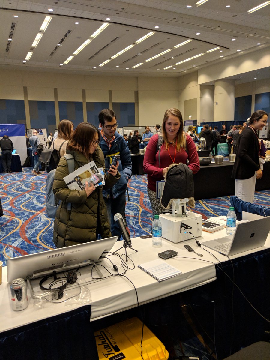 This week we're at <a href="/HRI2018/">hri2018</a> in Chicago, making friends, meeting awesome people and showing the world what Furhat can do. If you're around, drop by and say hello to Furhat and the team! #furhatrobotics #socialrobot #humanfaceofAI #HRI2018