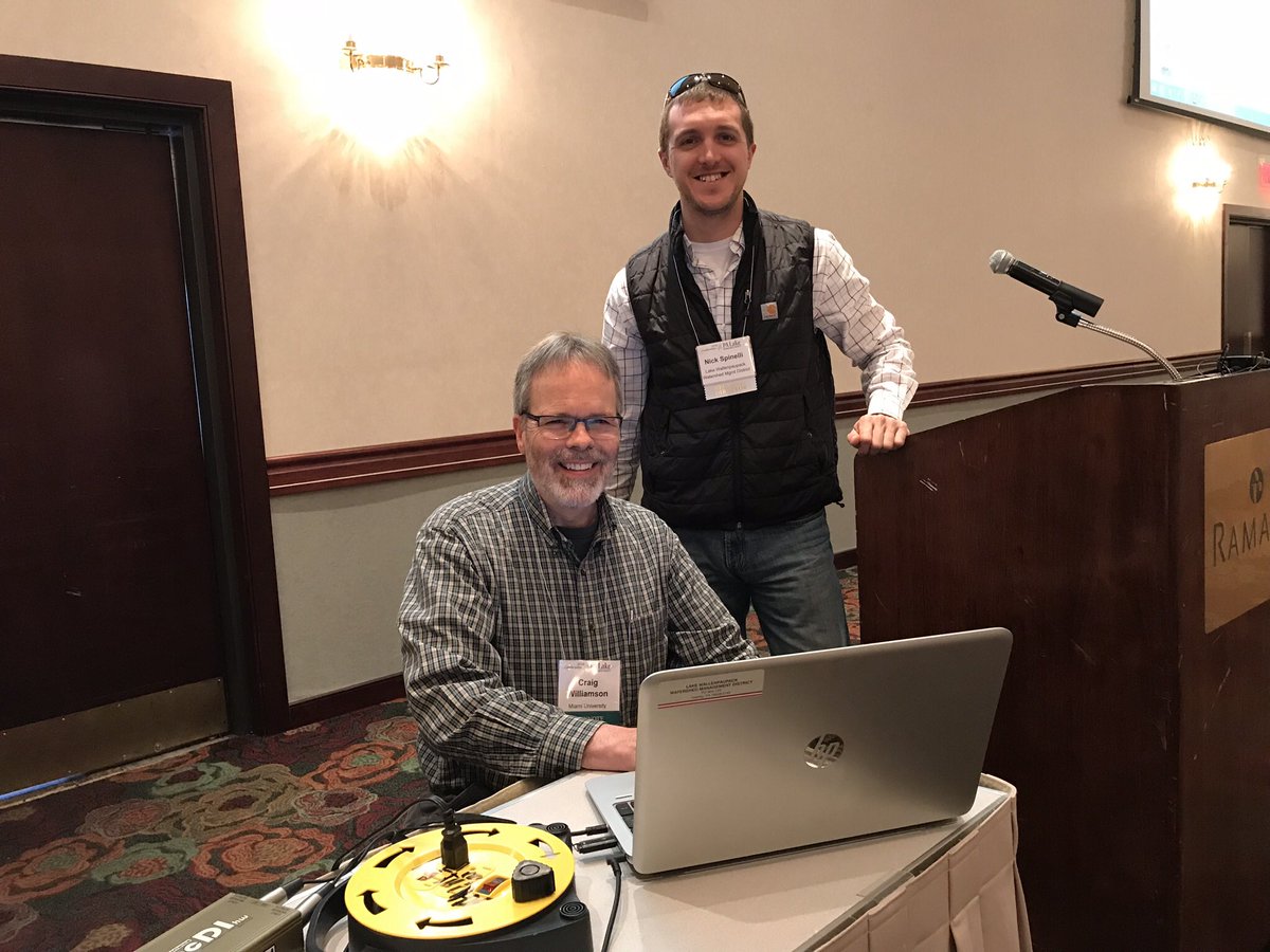 lisa_borre's tweet photo. “Clearer lakes will respond to browning more strongly than less clear lakes.” -Craig Williamson in an interesting keynote talk on browning of #lakes and why it matters at #PALMS2018 PA Lakes Conference. @GLEONetwork https://t.co/PQ4MRjUIID