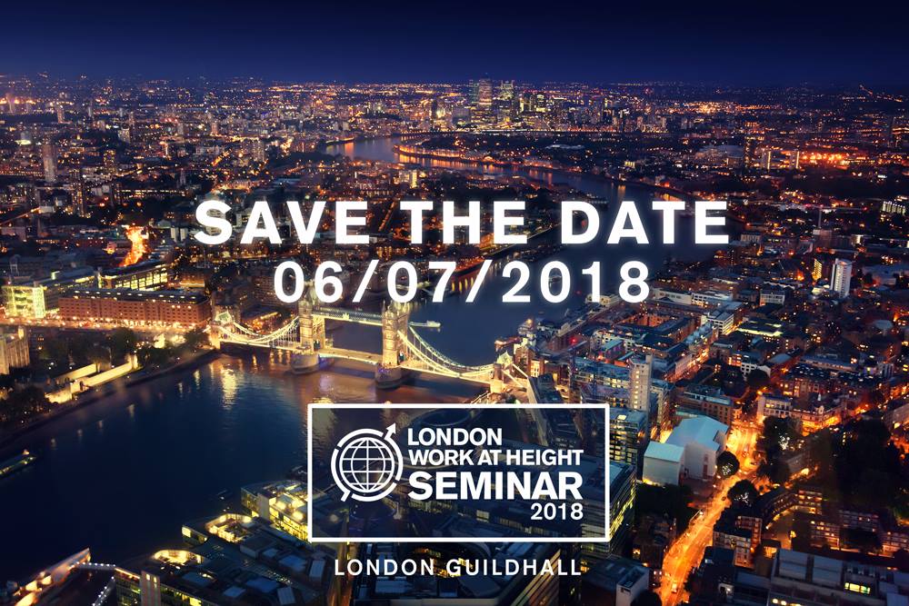 SafeSquareMile's tweet photo. We are delighted to announce that the 2018 London Work at Height Seminar will be held at the Guildhall on 6th July. For more info and registration https://t.co/fZotrmkXBc #HeightSafe #LWAHS2018 https://t.co/bVD7wgszSD