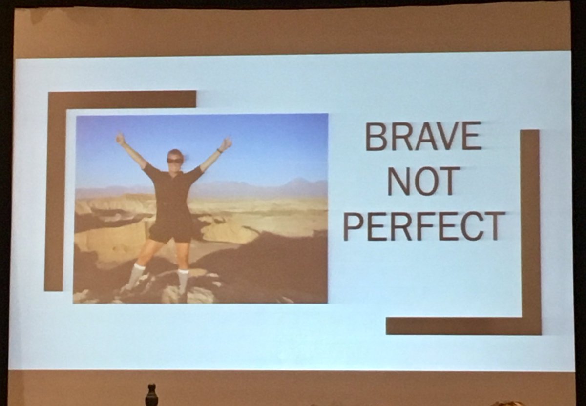 Confidence peaks for girls at 9 years old. We need to teach our girls to be brave, not perfect. <a href="/KristiHemmer/">Kristi Hemmer</a> #AIMWLC2018