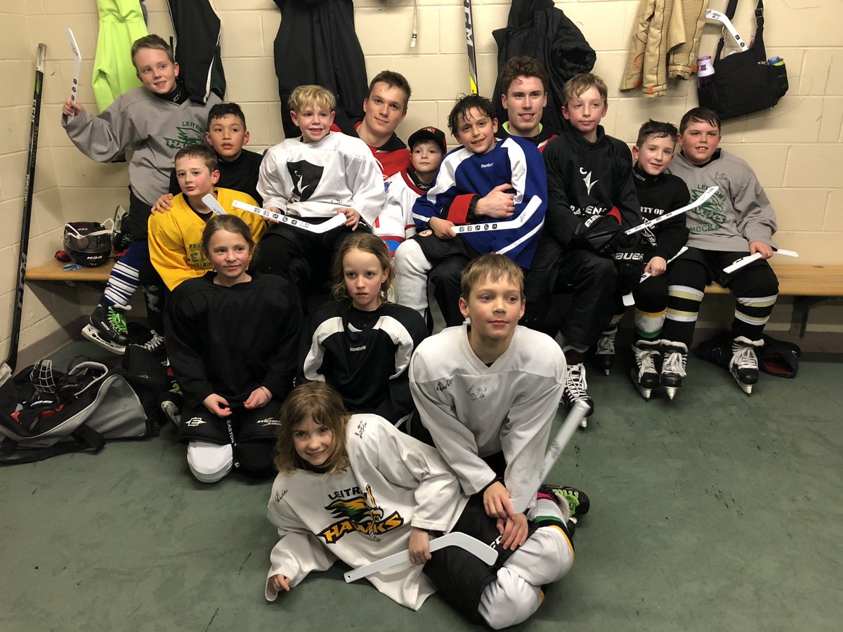 GdotAmiel's tweet photo. Last night the @Ottawa67sHockey Seva Losev & @Carterr_2 visited #Prospects Goal Celebration Contest Winners at their practice! Congrats @LeitrimMHA Hawks, hope you had a blast, we look forward to showing your goal celebration video at the game on the 11th! #50for50 #67sCommunity https://t.co/LxedwjEin0