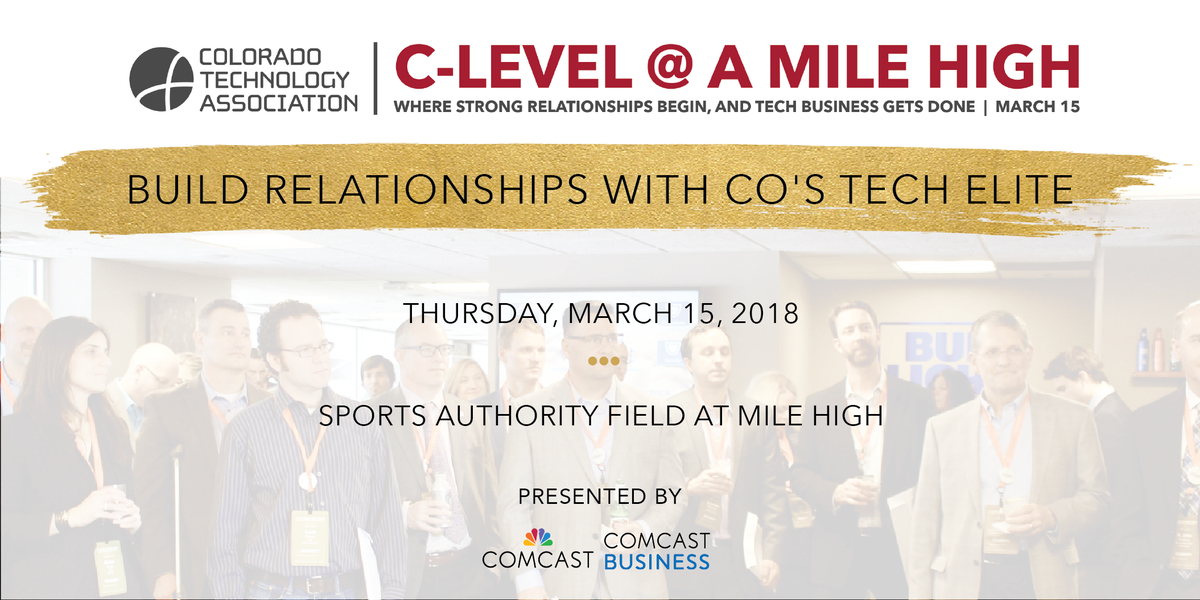 JohndMeyer's tweet photo. C-Level @ Mile High is approaching fast! If you haven't secured your tickets, now is the time. 50% NEW Celebrities #CLevel2018 @ColoTechAsn https://t.co/uuhVEdvHva https://t.co/F8Ql24QxeC