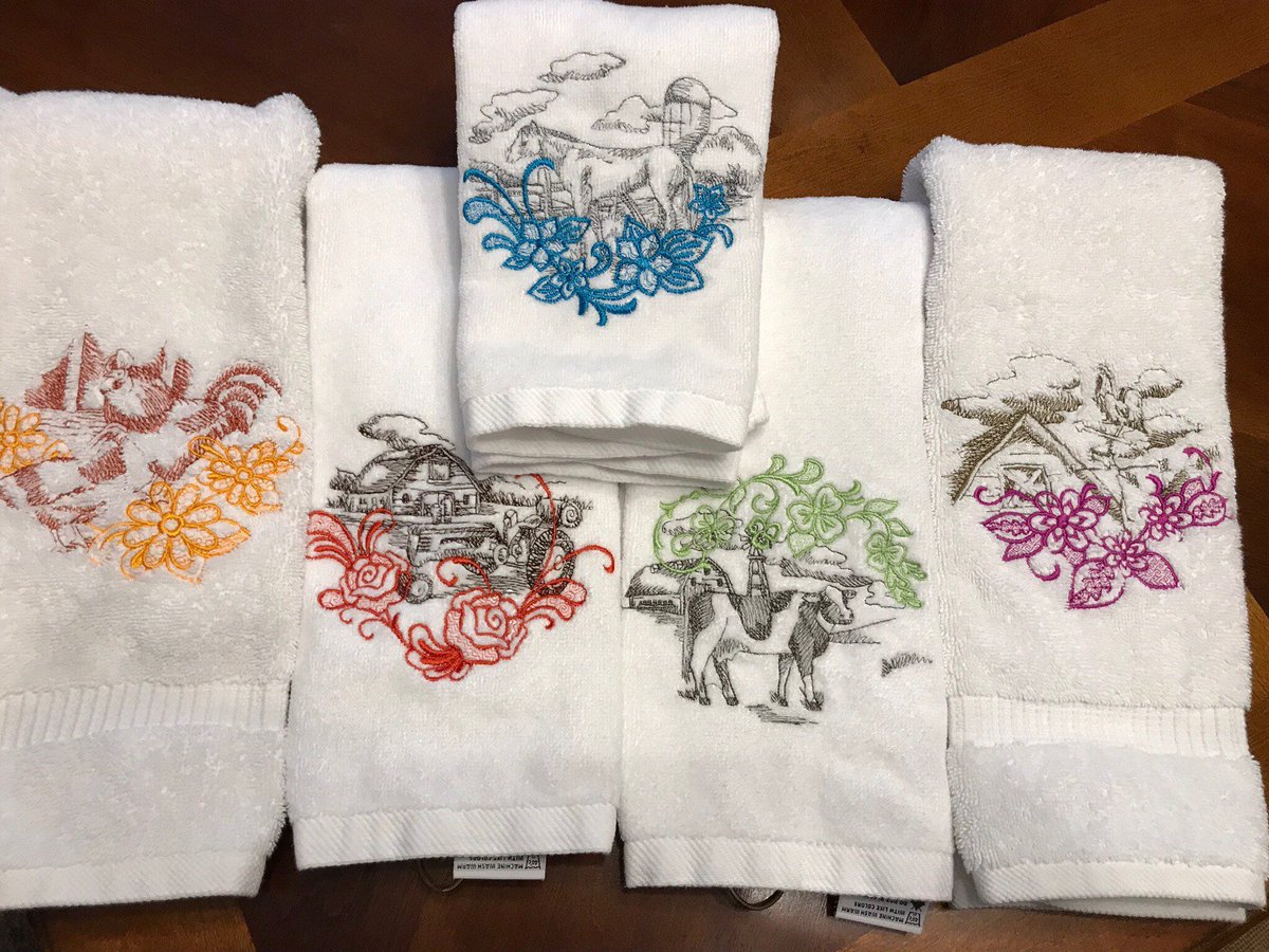 nanahixon's tweet photo. Excited to share the latest addition to my #etsy shop: Farm Life Embroidered  Hand Towels - Buy any 2 for less as a set #housewares #homedecor #barn #tractor #horse #weathervane #farm #country #handtowel https://t.co/pNt9enhCm3 https://t.co/uGeFtvNg7g