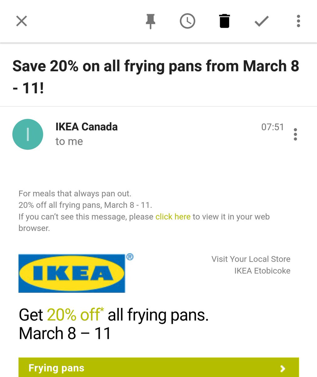 jasminekkochar's tweet photo. Woke up on #InternationalWomensDay to this. Clearly, @IKEACanada missed the memo on me leaving the kitchen... https://t.co/86CzyieWrp