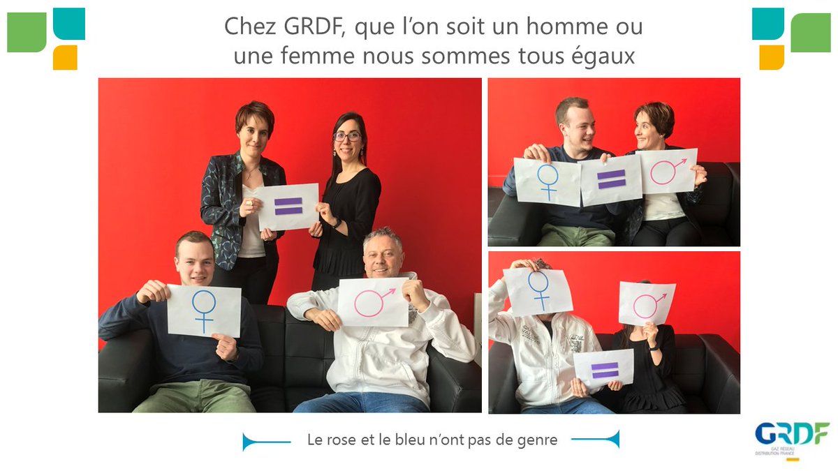 cathlegonly's tweet photo. #GRDFauFéminin #8Mars #FranceEgalité Chez GRDF que l'on soit homme ou femme nous sommes tous égaux, la preuve en images à USR RAB https://t.co/pYSLx9auHz