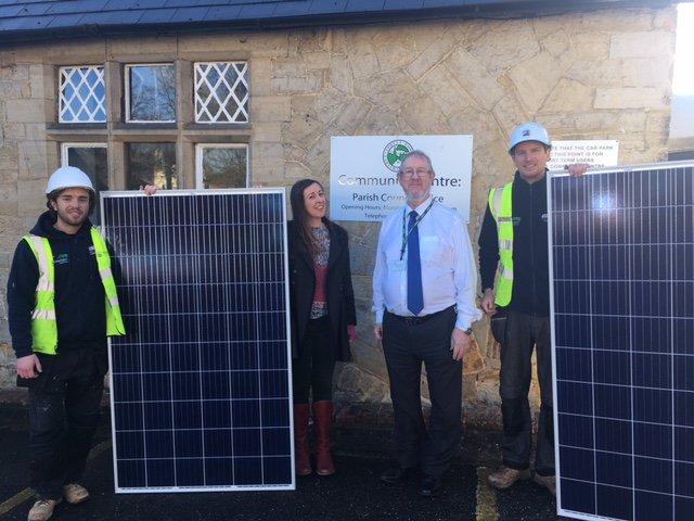 ForestRowEnergy's tweet photo. Our #solar panels are ready to go at the @forestrow1 community centre today! https://t.co/ptQezX7SXI