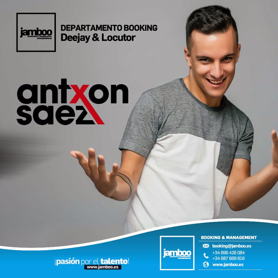 JambooAgency's tweet photo. @AntxonSaez nuevo deejay de la familia de Jamboo Agency. Se une con su talento y sus ganas de trabajar con el resto de compañeros en las mejores fiestas y eventos de nuestra casa. Seguidor de su pasión por la música es un placer darle la bienvenida en nuestra casa. #jambooagency https://t.co/9bsZldUZYm