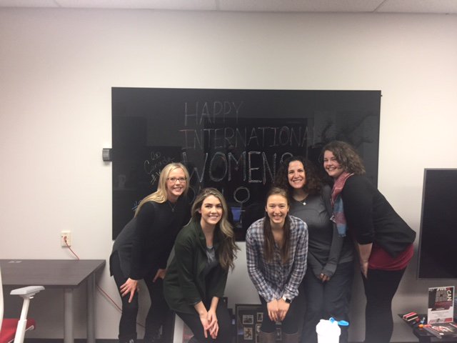 cscmanitoba's tweet image. Celebrating #IWD2018 at #CSCM today with staff and interns