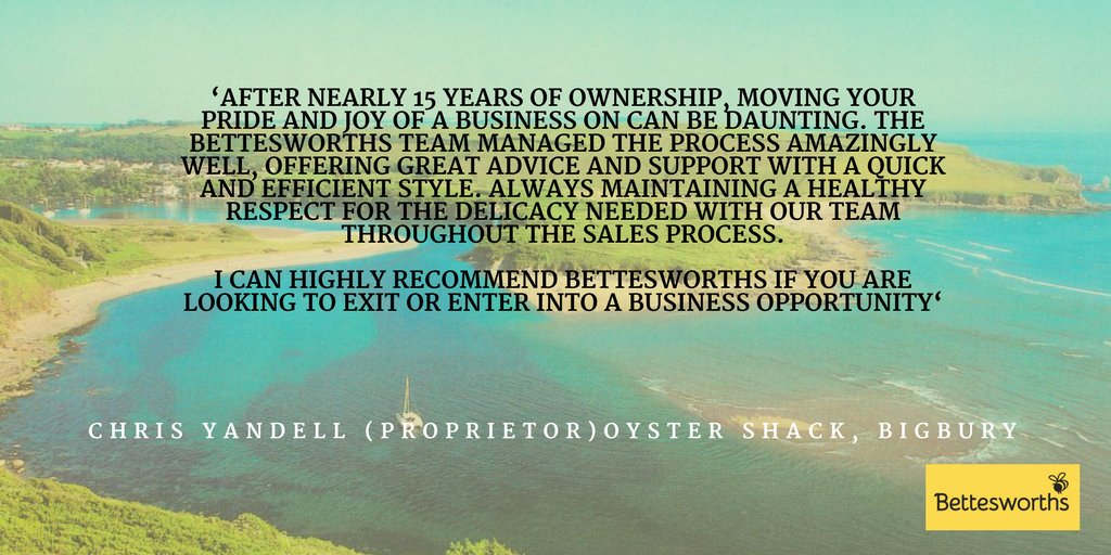 bettesworths's tweet photo. Very kind words from client Chris at #Oystershack #Bigbury #testimonial https://t.co/FQFyp4zOCb https://t.co/PXt7Vq3Gwd
