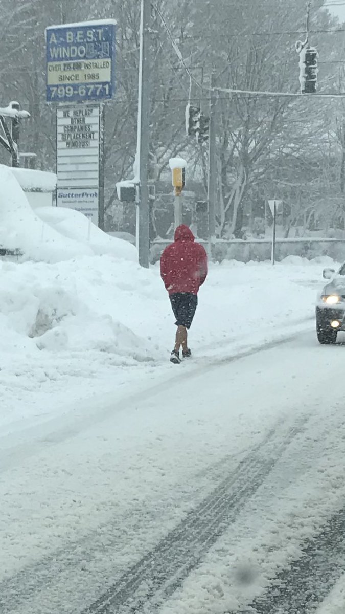 MorningJab's tweet image. Just another shorts day in Maine