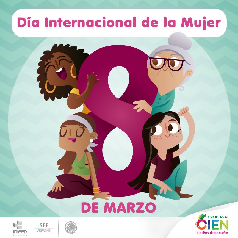 EscuelasAlCIEN's tweet photo. Hoy conmemoramos la lucha en pro de la equidad, la justicia, la paz y el desarrollo de las mujeres. Queremos festejar especialmente a nuestras niñas, quienes son las futuras ciudadanas del país. ¡Feliz día!
#DiaInternacionalDeLaMujer https://t.co/ASjOcFrSwq