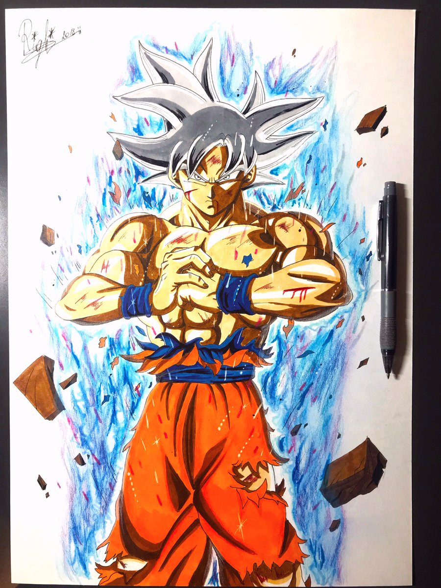 Righi-Draw on X:  Speed Drawing Goku Ultra
