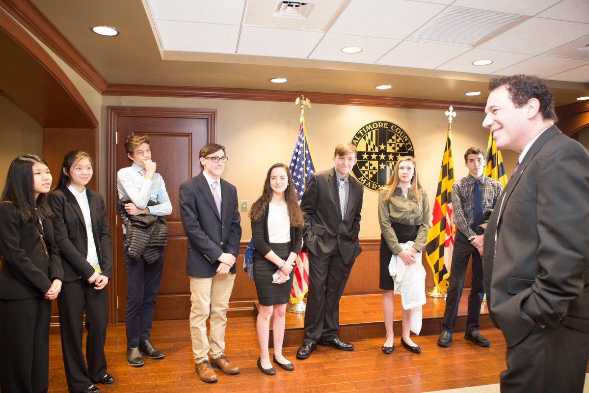 BaltCoGov's tweet photo. #BaltCoGov was happy to host freshmen in the #TowsonHigh Law and Public Policy magnet program during today's Job Shadow Day! Students had the opportunity to glimpse behind the scenes of County government and explore possible career paths in politics, law and emergency operations. https://t.co/MacEUZz2Oc