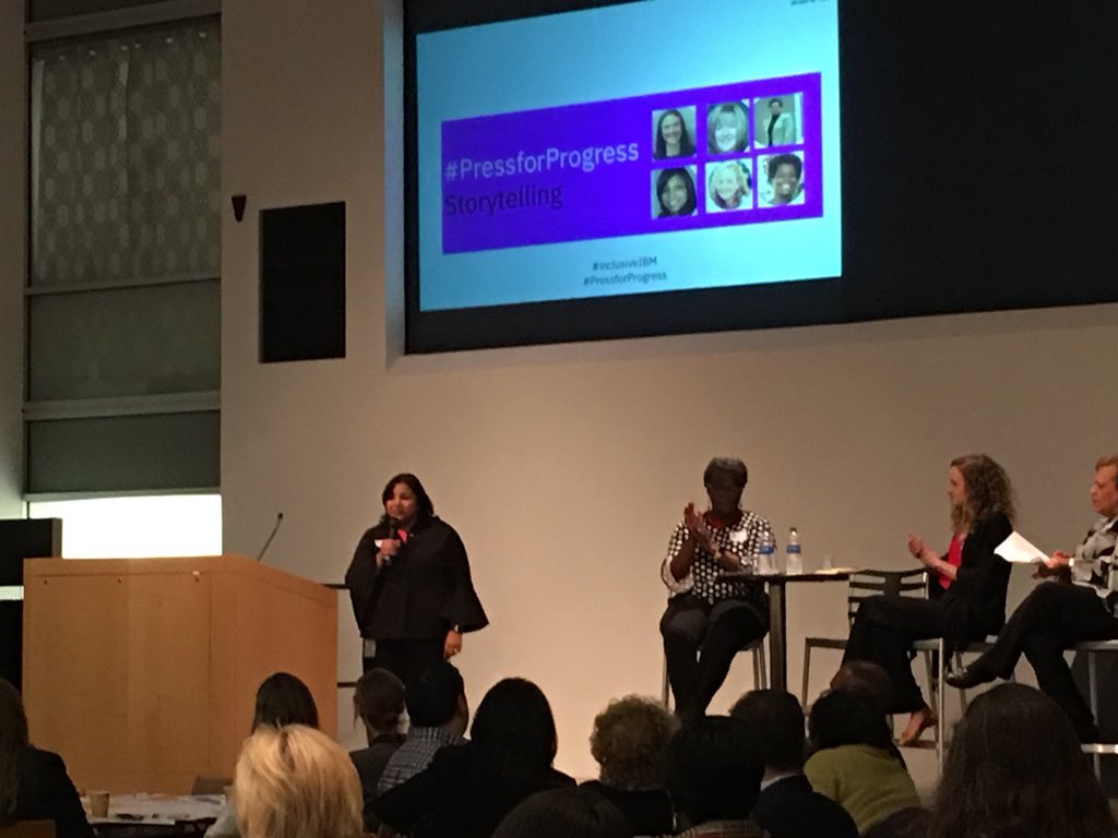 BecketDickerson's tweet photo. Great story delivered about being Bold #PressforProgress #inclusiveIBM https://t.co/mWKeGW8wQL