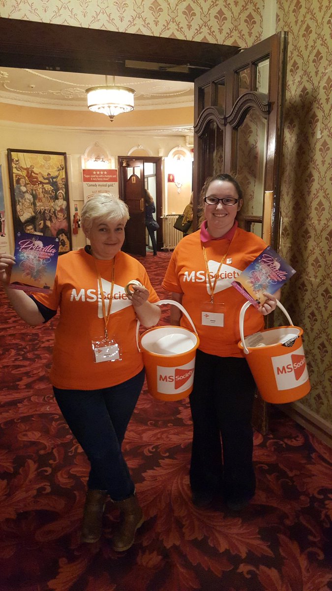 mssocietyscot's tweet photo. We are at @TheLyricClub 's amazing Priscilla Queen of the Desert at The Kings Theatre with some wonderful volunteers who are helping with our bucket collections! https://t.co/IYqMYfHbdP