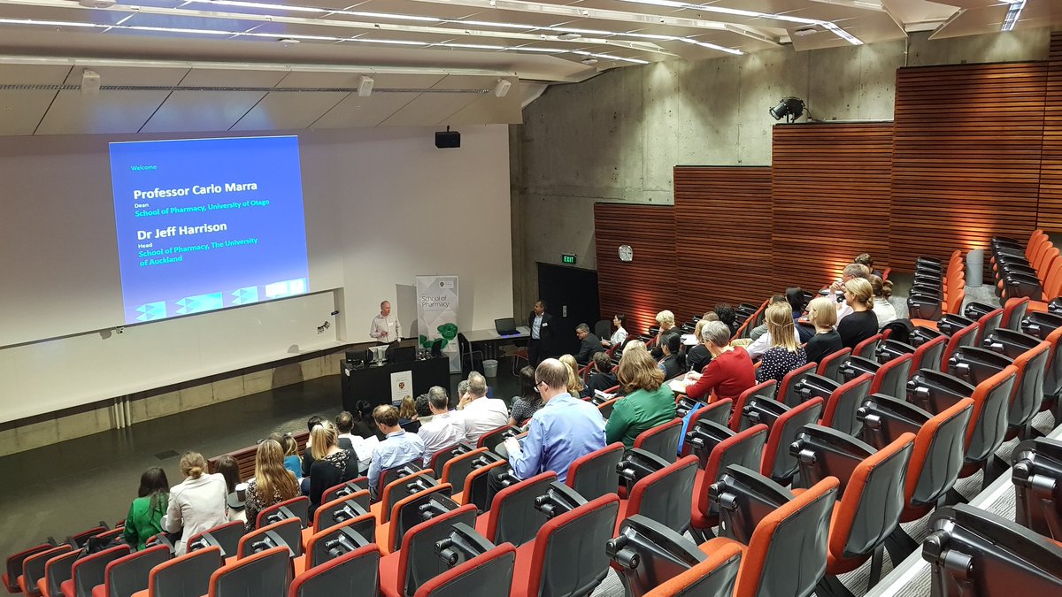 forwardpharm's tweet photo. Dr Jeff Harrison and @dean_sop open our symposium on #MentalHealth and #addictions with a #momentofsilence for #OtagoPharmacyAlumni who took his life this week. https://t.co/KDOpiE2Gj0