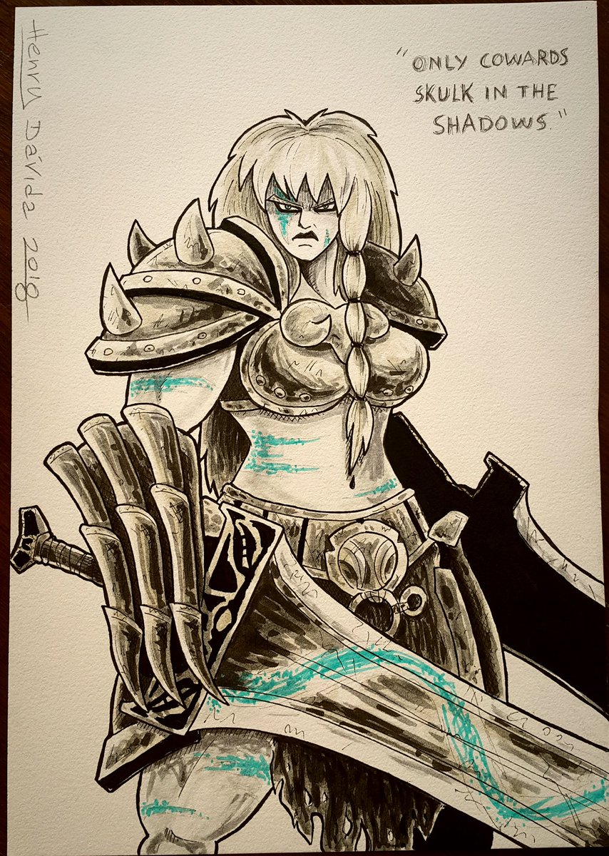 HenHDR's tweet photo. 08/03/18
#Sonya #Barbarian #Female #Woman #Mujer #Warrior #Guerrera #DiaInternacionaldelaMujer #InternationalWomensDay #Diablo #Diablo3 #HeroesoftheStorm #HeroesdelaTormenta #Blizzard #Nephalem #Berserker #Harrogath #WandereroftheNorth #Craft #Pencils #Inks #Markers #Sanctuary https://t.co/O3vp4pl2EJ