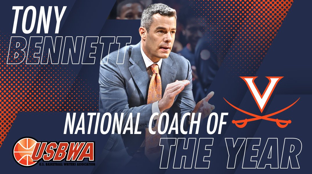 Virginia Men's Basketball (@uvamenshoops) on Twitter photo Just announced by <a href="/USBWA/">U.S. Basketball Writers Association</a> , Tony Bennett is the Henry Iba National Coach of the Year! #GoHoos 🔶⚔️🔷 Just announced by <a href="/USBWA/">U.S. Basketball Writers Association</a> , Tony Bennett is the Henry Iba National Coach of the Year! #GoHoos 🔶⚔️🔷