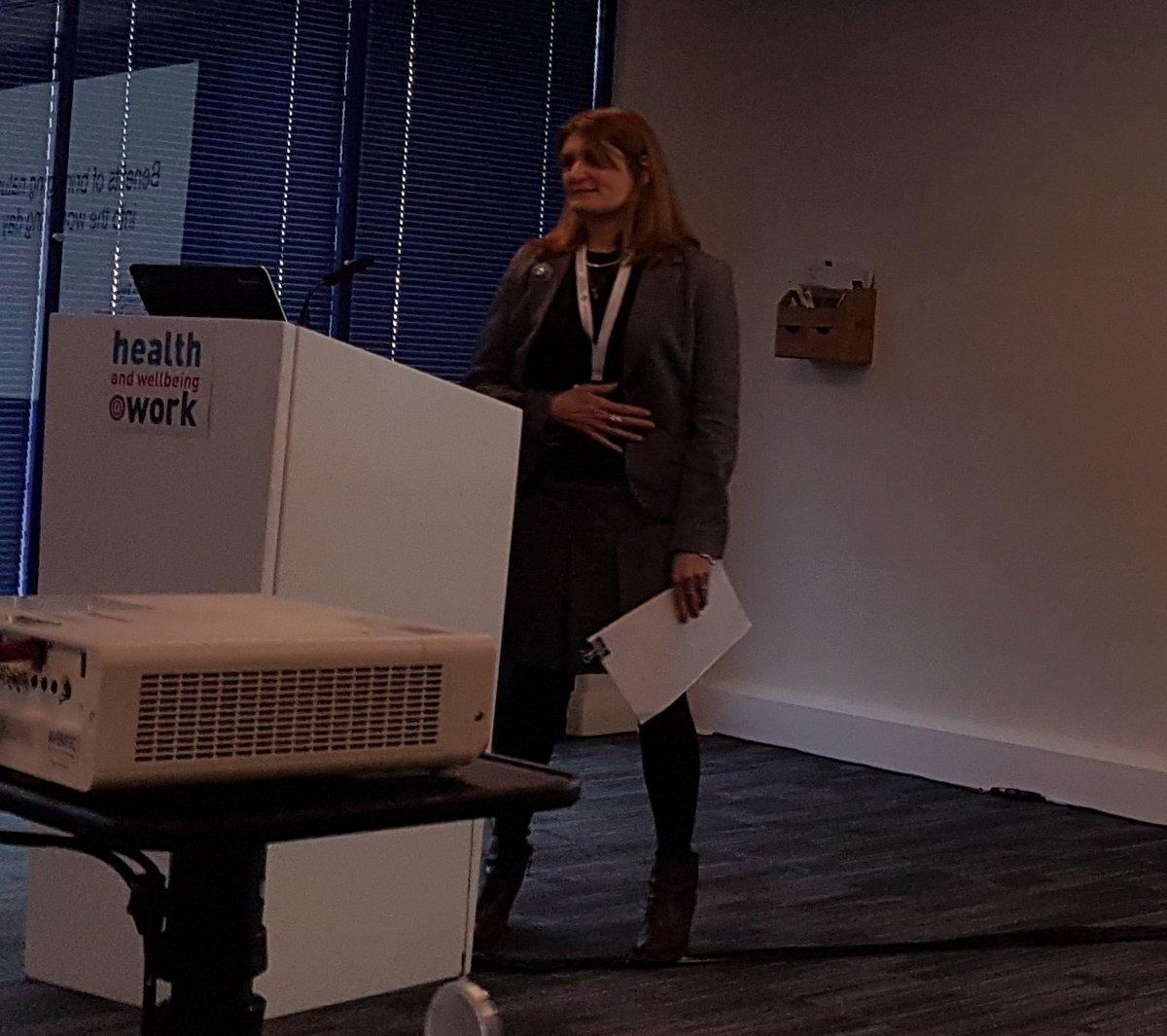 St_Monica_Trust's tweet photo. Naomi Stone, our Colleague Engagement Manager has recently been speaking at the Health and Wellbeing at Work conference on "The Benefits of Bringing Nature into the Working Day". #WellbeingatWork #plantsatwork #natureatwork @HWatWork #Healthatwork2018 https://t.co/xh7of2885g