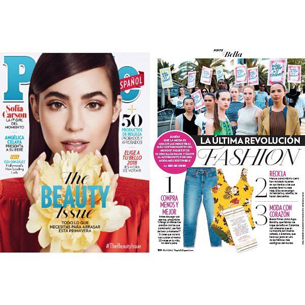 FashRevWCUSA's tweet photo. The #FashionRevolution is making headlines! We are so honored to be featured in this month’s issue of @peopleenespanol. #fashrev https://t.co/j6A1NhIrx4 https://t.co/7CmmwOPypu