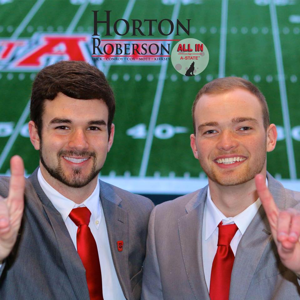 Congratulations to your 2018-19 SGA President &amp; Vice President, Jon Mark Horton and Drew Roberson!