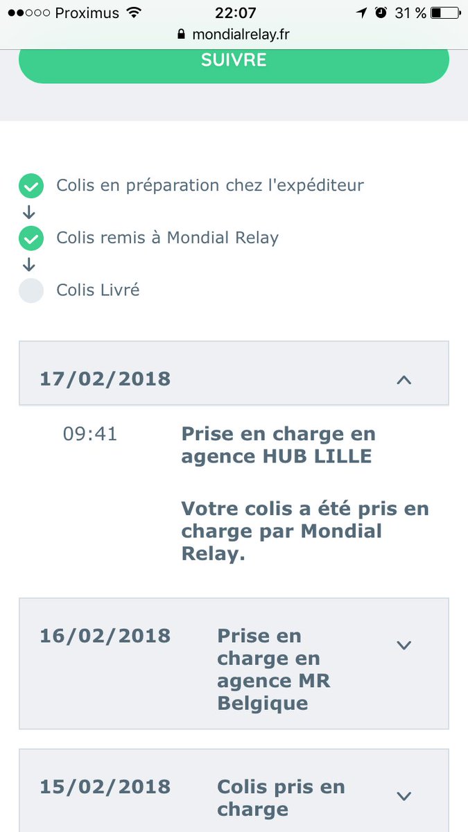 _ruw_'s tweet photo. @mondialrelay Toujours pas d'évolution. 
Je renvois encore un mail... https://t.co/QtRI0EIjuz