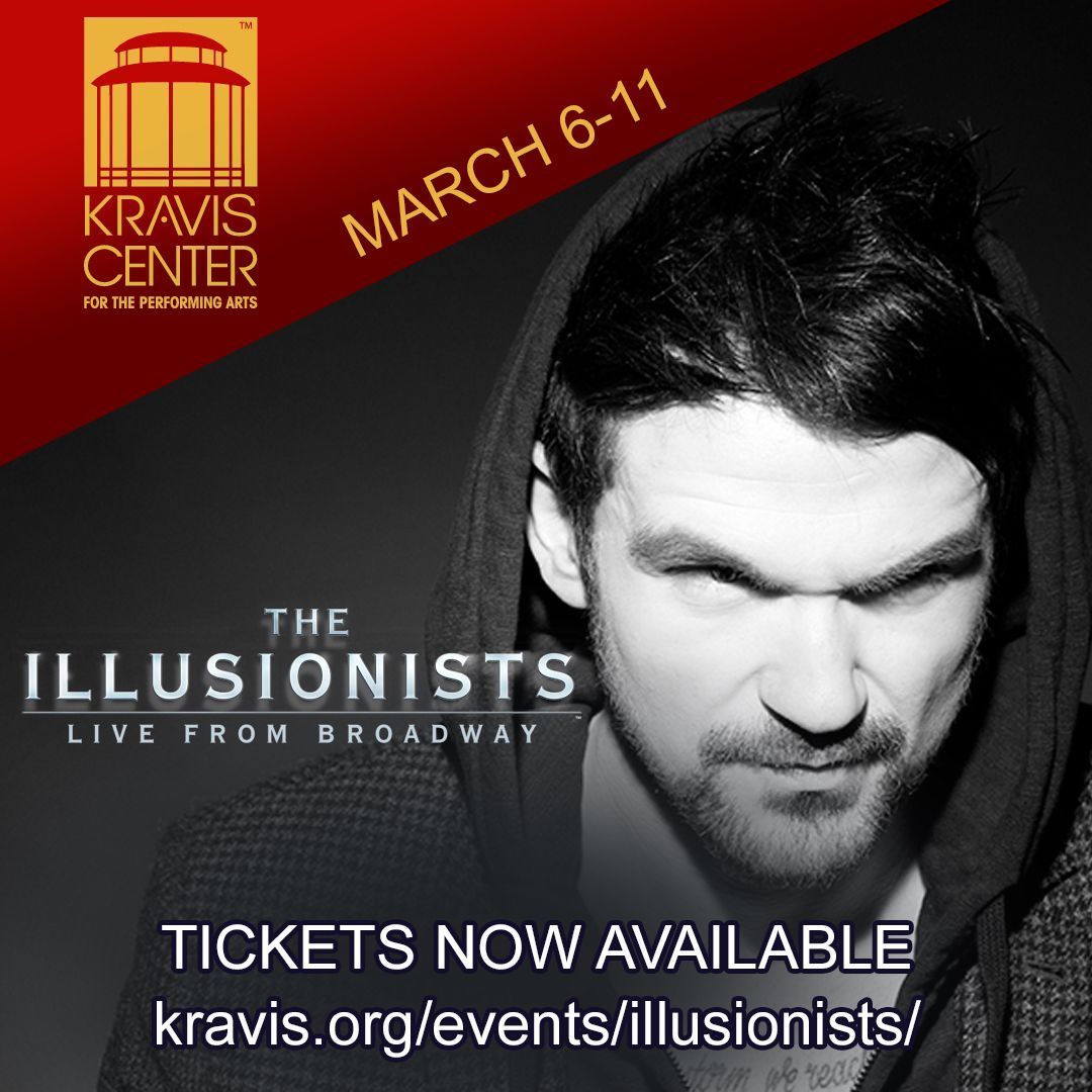 Get your tickets to see @Illusionists7!  @Colin_Cloud will be there! This not to be missed show is at the @KravisCenter until March 11.  Stop by the box office and pick up your tickets today!  #becosmic #illusionists #kravis #show #broadway #magic 
 buff.ly/2tnPCdp