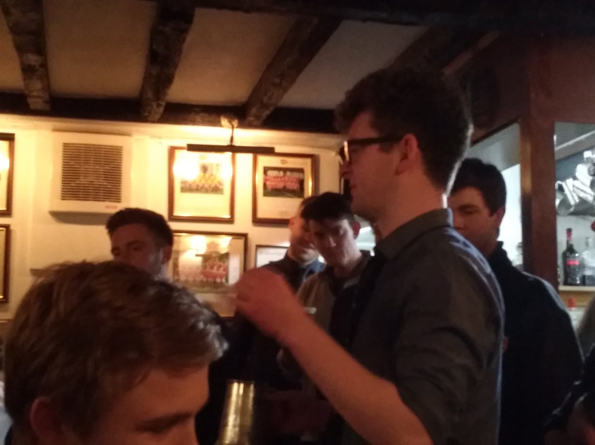 SEHAFC's tweet photo. Pingers takes a break from "playing a mean game of footer" to pass the presidency onto Shepherd-Cross #loosebutnotfast https://t.co/gyMSBnvfqD