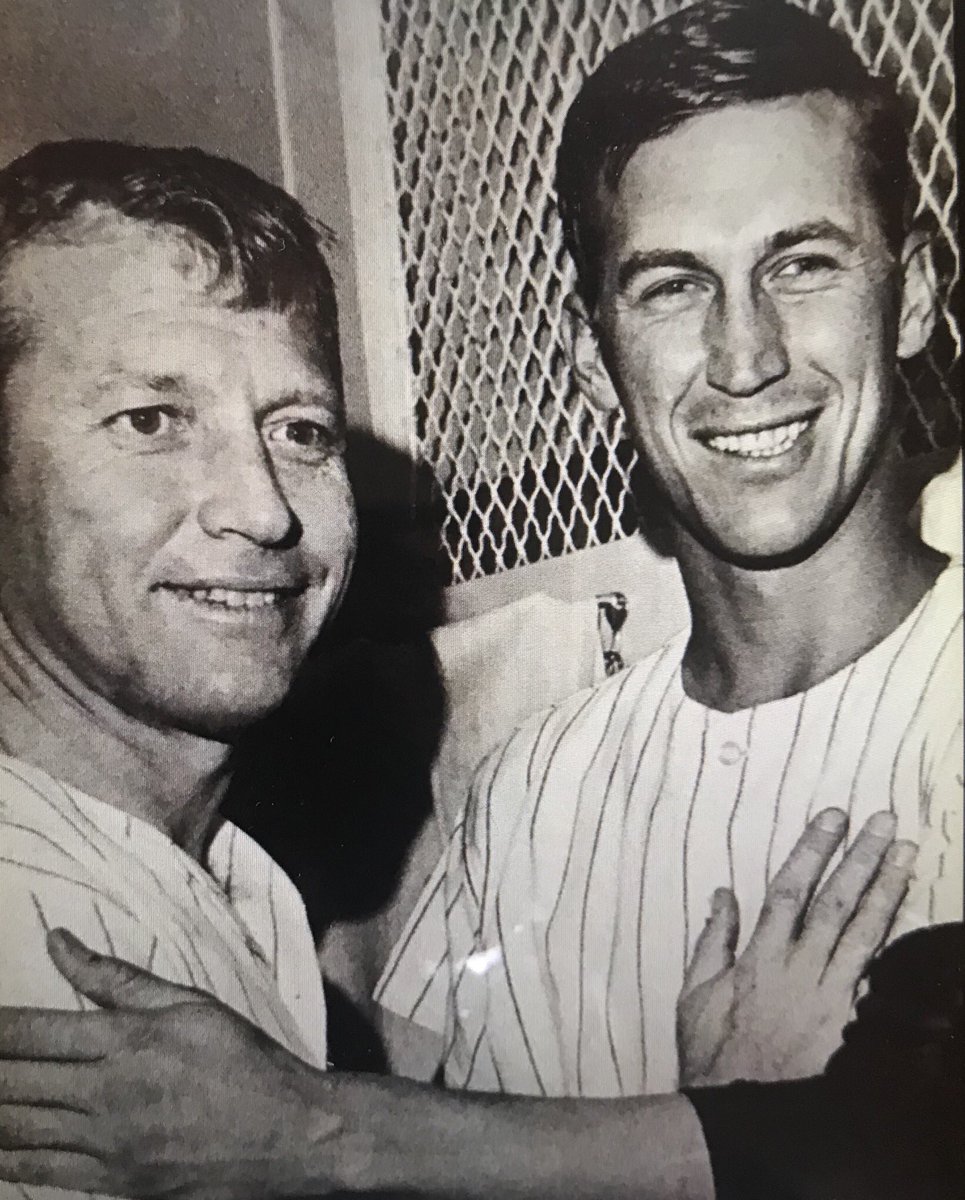 ToddStottlemyre's tweet photo. TBT, Mickey Mantle and my father Mel Stottlemyre #Yankees #legends #WorldChampions https://t.co/bwqR6w84ix