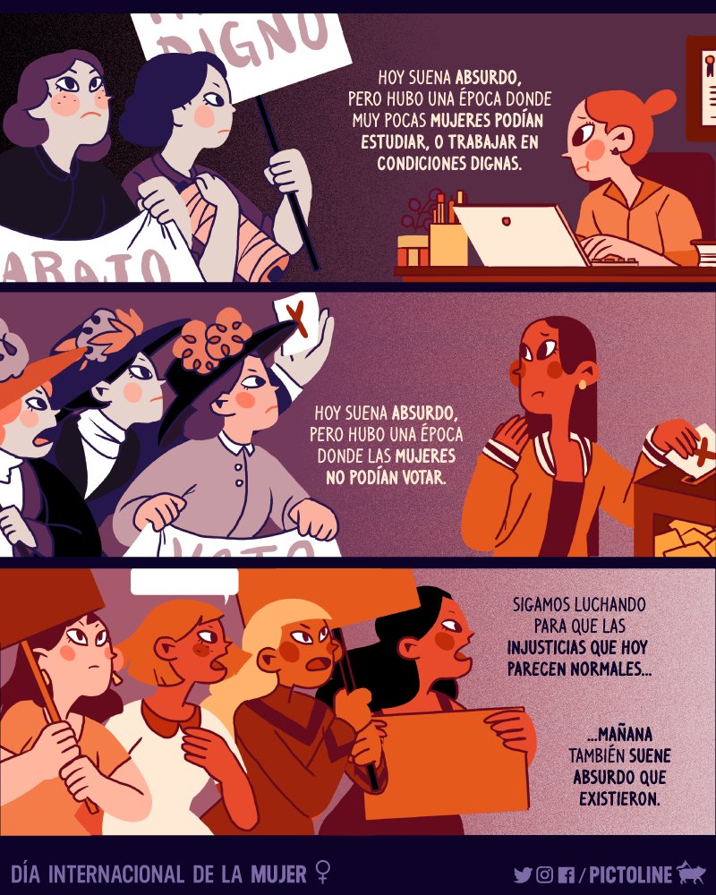 pictoline's tweet photo. Sigamos luchando ♀️
#DiaInternacionalDeLaMujer https://t.co/tcC6nMBBqw