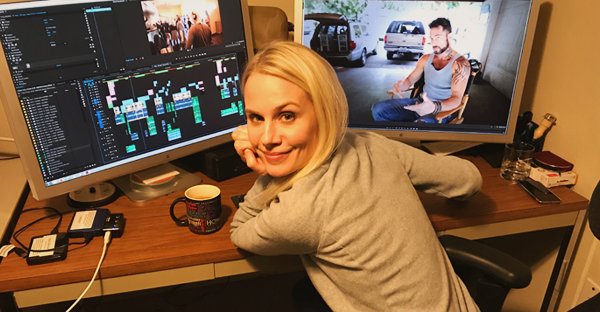 SCNews_'s tweet photo. ►RT FIRESHOE @FIRESHOE  Late night editing by @hallieshepherd for the April 24th "Last Seen in Idaho" DVD release. &amp; yep that’s @ShawnC4real on the monitor! Tons of special features, On-set footage, fight scene stuff, &amp; interviews w/Shawn &amp; @wesramsey @CasperVanDien @ericcolley https://t.co/JxNNsQ3mZ6
