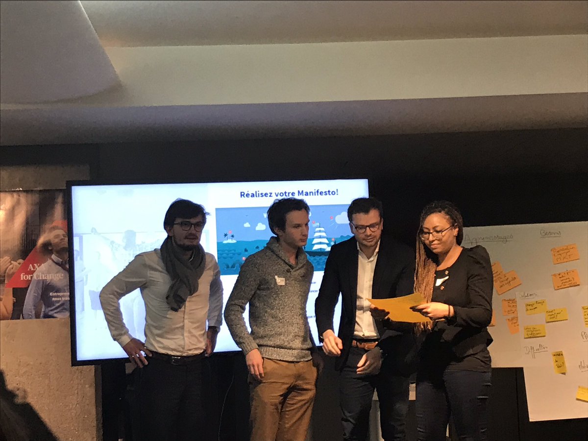 #AXA for Change ça continue....les équipes sont constituées et prêtes à s'investir pour la transformation d'#AXA France! <a href="/DianeDeperrois/">Diane Deperrois 🎀</a> <a href="/EliseBertLeduc/">Elise Bert</a> <a href="/CatalaChloe/">Chloé Catala</a> @jonasguyot