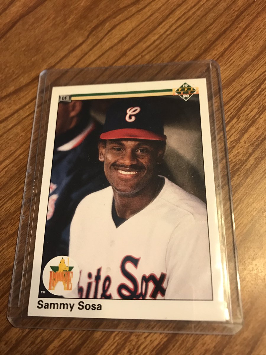 LockedOnCubs's tweet photo. Here's our first giveaway! This cool, mint condition 1990 Sammy Sosa rookie card. All you have to do to enter? RT this tweet, follow @LockedOnCubs, and click the link to leave us a positive review! You have until Opening Day. GO! https://t.co/M2oiizghWK https://t.co/BVz6j1GVzW