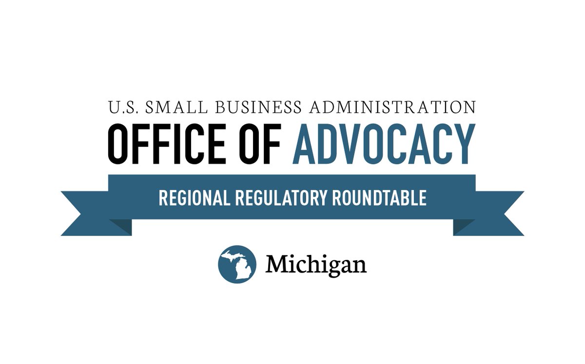 AdvocacySBA's tweet photo. Are federal regulations affecting your Michigan small business? Let us know! We will be in Detroit next Tuesday 3/13 to hear from you! Register for free: https://t.co/VDNNdXdbde https://t.co/ENzvbSAUM6