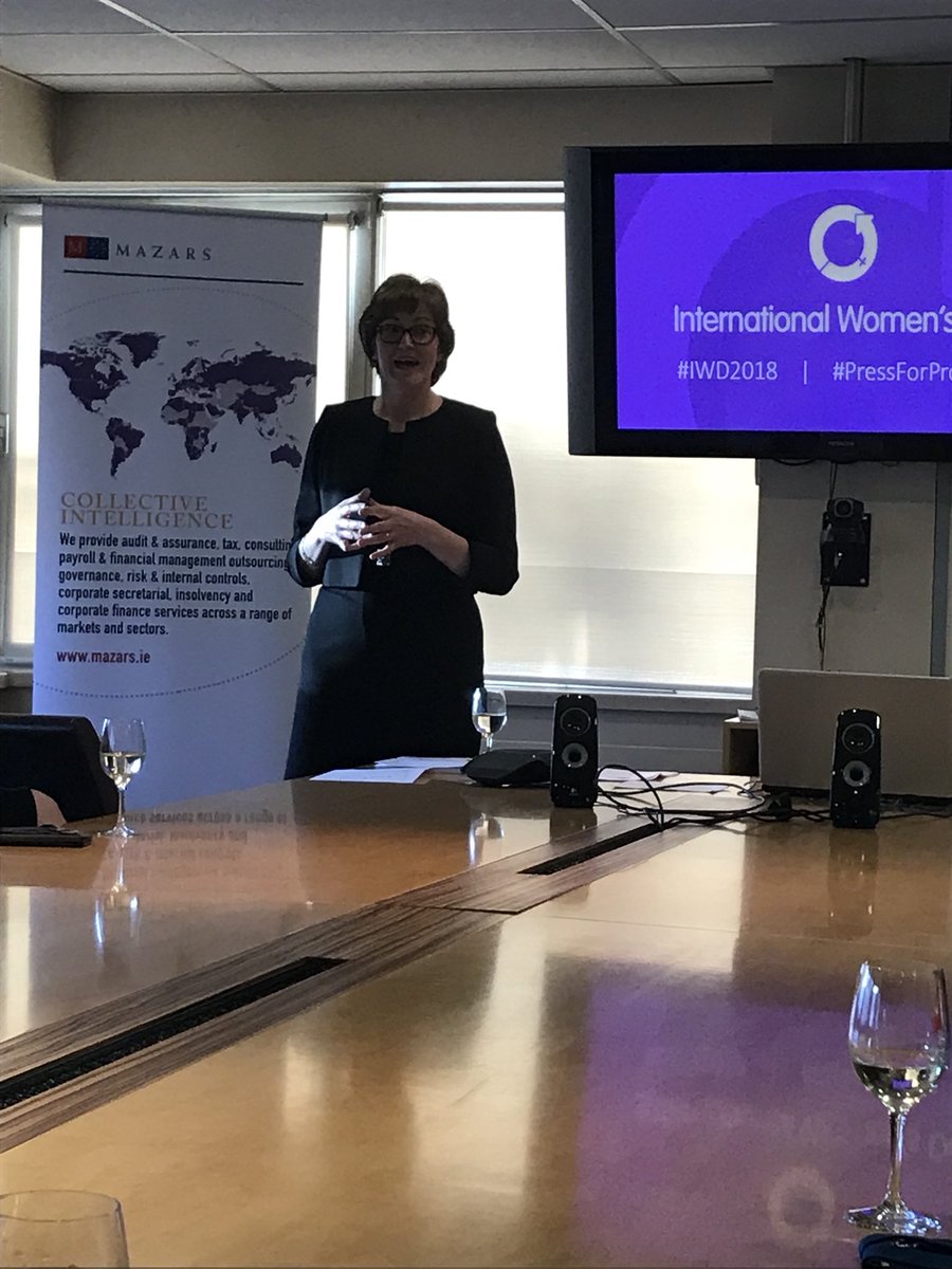 JillyHarvey's tweet photo. Second event of the day with @MDivilly discussing how @MazarsIreland are #PressingForProgress #WomenAtMazars https://t.co/CTzSyGLTap