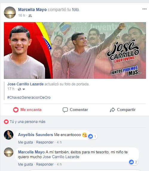 jlazardecar2's tweet photo. saludos JUVENTUD AQUI seguimos viendo mas muestra de su apoyo. seguimos trabajando por un pueblo digno "Juventud de oro" @NicolasMaduro @GobLizeta @Freddy_Leon1818 @PartidoPSUV @TareckPSUV https://t.co/f2PG5LpXIz