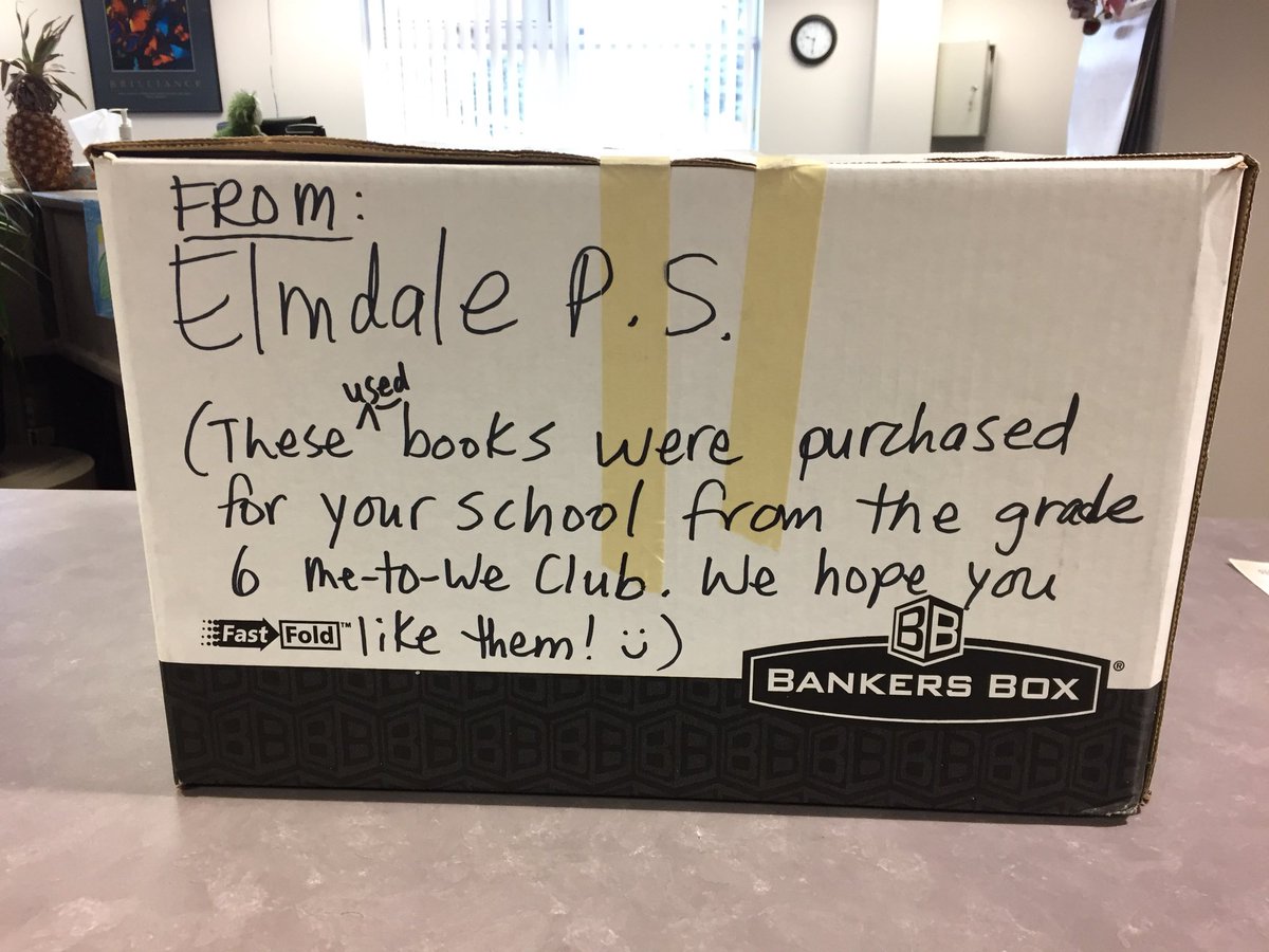 M_Collins613's tweet photo. Thank you to the amazing generosity of Elmdale PS’s @metowe club @ElmdaleCouncil @OCDSB. @SawmillCreekES is grateful for the books for our library! https://t.co/V20XqhzbtY
