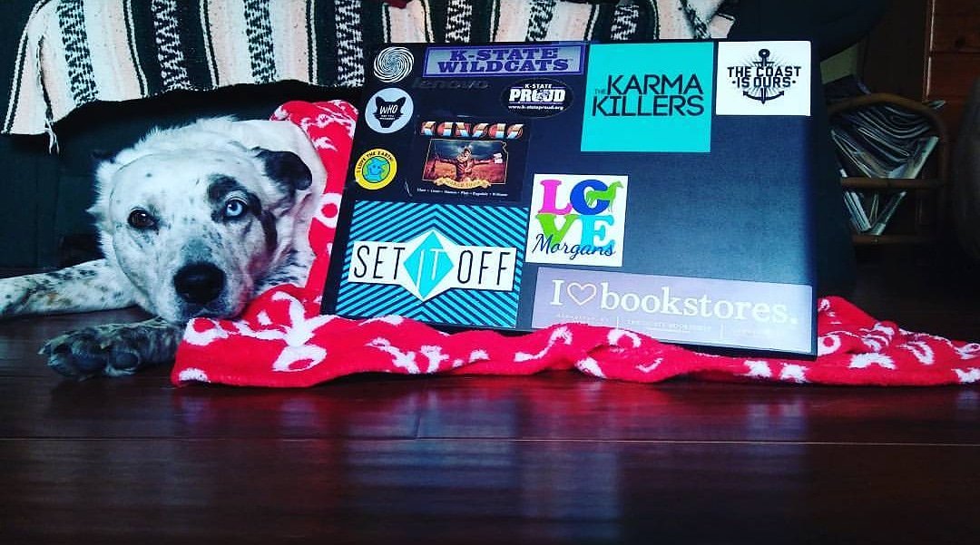 kstateUPC's tweet photo. Congratulations to Julie Heslop, the winner of our laptop sticker game! 👏 #CaptureUPC https://t.co/l7a7nG2685