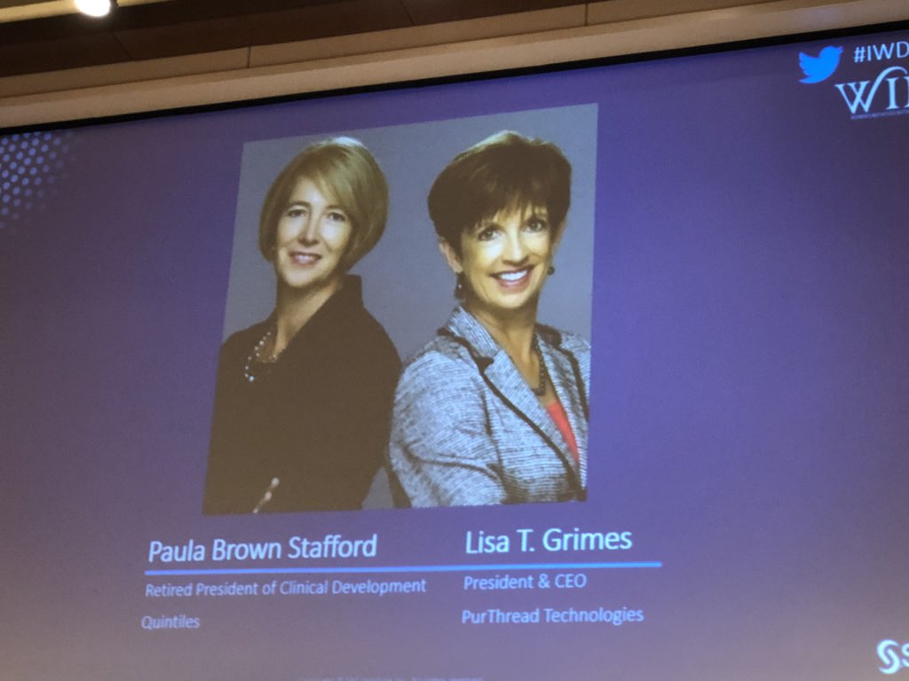 “Complementing beats competing” ~ Paula Brown Stafford &amp; Lisa T. Grimes #rememberwhoyouare #IWD18 <a href="/SASsoftware/">SAS Software</a>